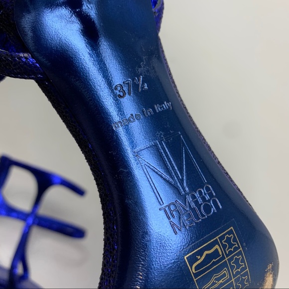 Tamara Mellon Glow heels size 37.5 blue - Picture 4 of 9